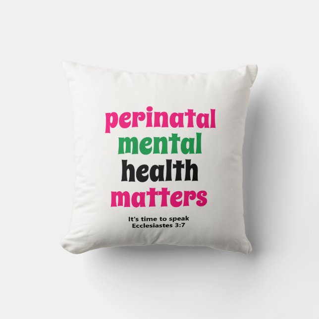 Perinatal Mental Health Matters Cushion (Front)