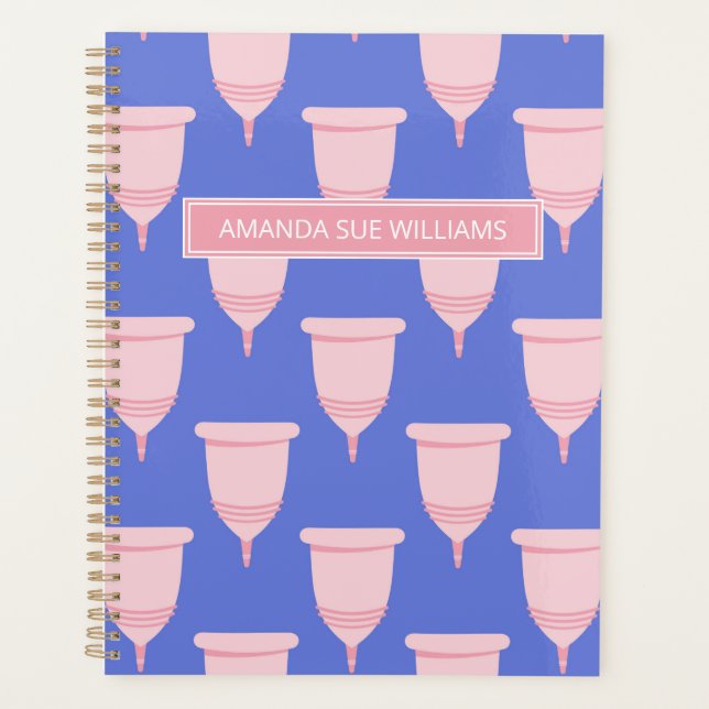 Period / Menstrual Cycle - Your Name /Monogram Planner (Front)