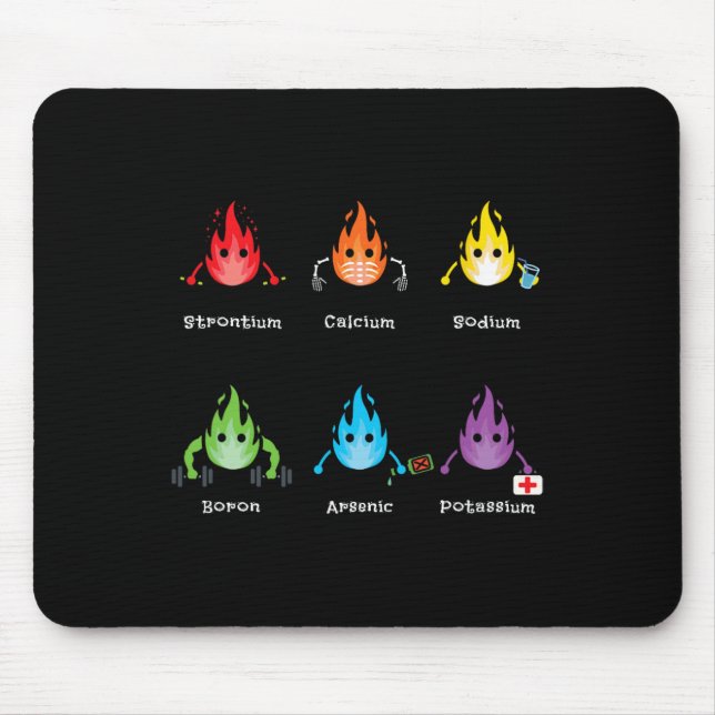 Periodic Elements Chemistry Lovers Science Teacher Mouse Mat (Front)