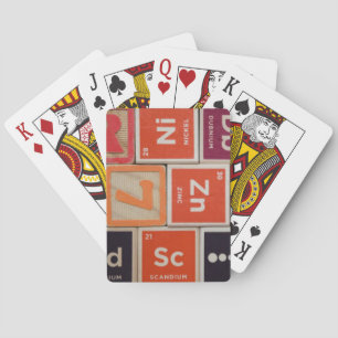 Periodic Elements Zinc Science Playing Cards
