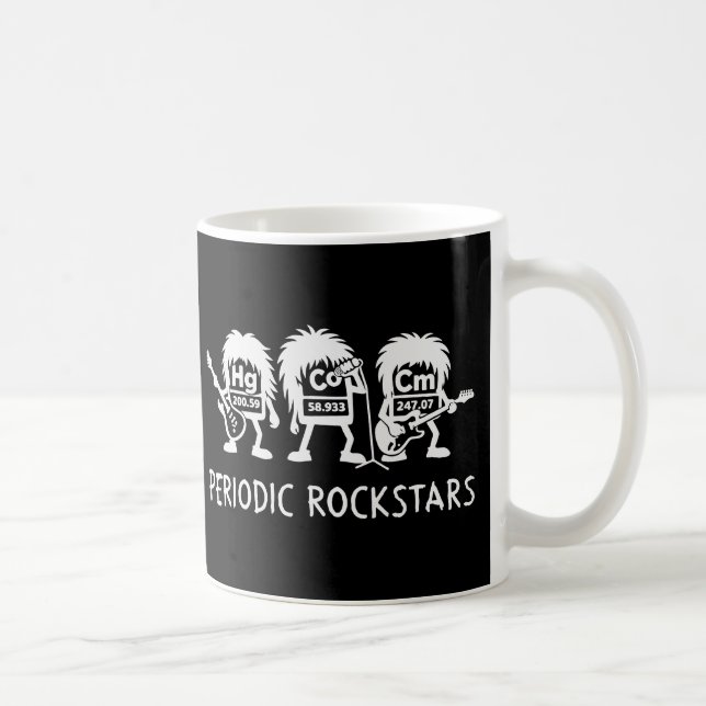 Periodic Rockstars Chemistry Humor Coffee Mug (Right)