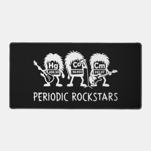 Periodic Rockstars Chemistry Humor Desk Mat