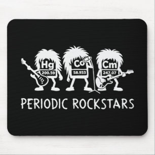 Periodic Rockstars Chemistry Humor Mouse Mat