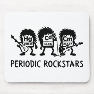 Periodic Rockstars Chemistry Humor Mouse Mat