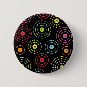 Periodic Shells 6 Cm Round Badge