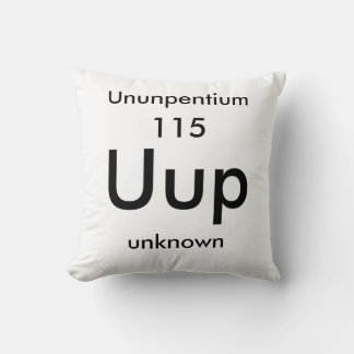 Periodic Table 115 Ununpentium Pillow