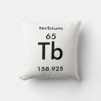 Periodic Table 65 Terbium Pillow