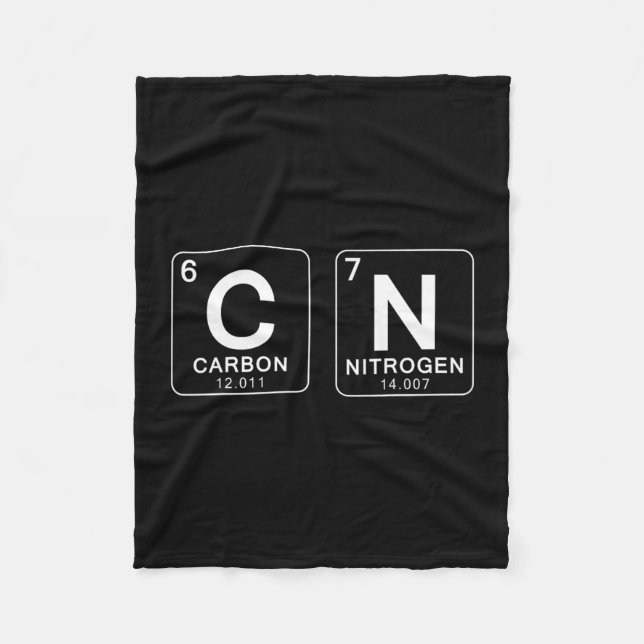 Periodic Table 67 Meme Funny Science Teacher 6 7 B Fleece Blanket (Front)