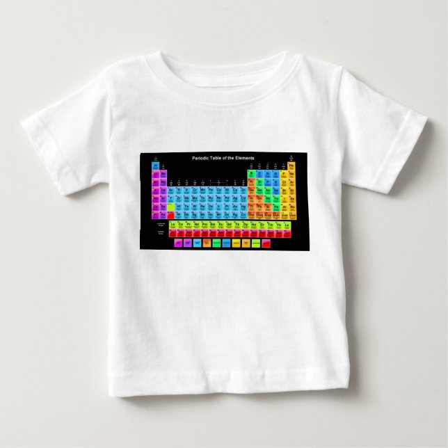 Periodic Table Baby T-Shirt (Front)