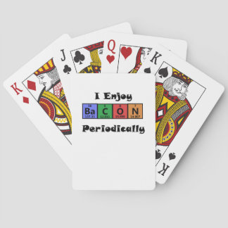 Periodic Table Bacon Science Chemistry Funny Playing Cards
