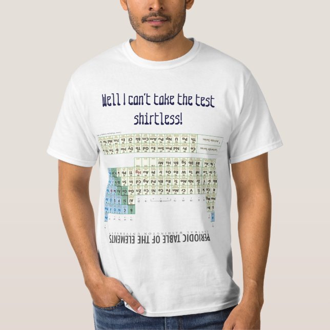 Periodic Table Chemistry Cheat Sheet T-Shirt (Front)