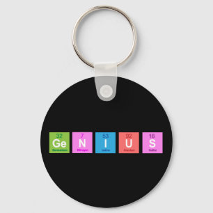 Periodic table chemistry fun key ring
