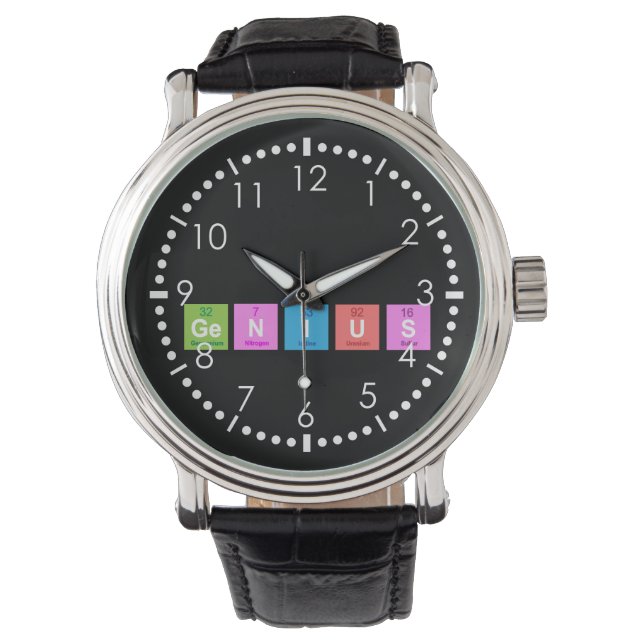 Periodic table chemistry fun watch (Front)