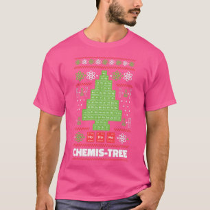 Periodic table Christmas fir Chemis Tree T-Shirt