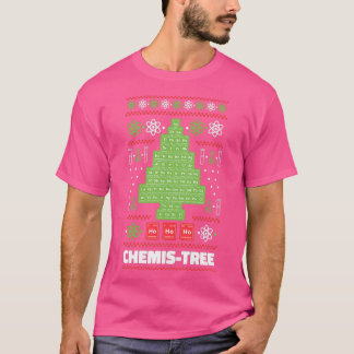 Periodic table Christmas fir Chemis Tree T-Shirt