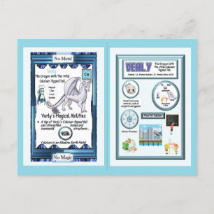 Periodic Table Dragon - Calcium Postcard