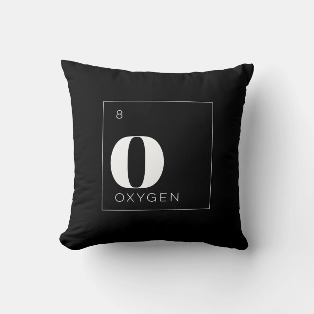 Periodic Table Elements Pillow // Oxygen (Front)