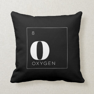 Periodic Table Elements Pillow // Oxygen