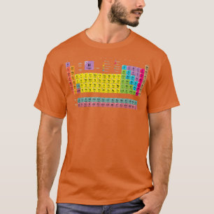 Periodic Table Elements Science Chemistry Cool Tea T-Shirt