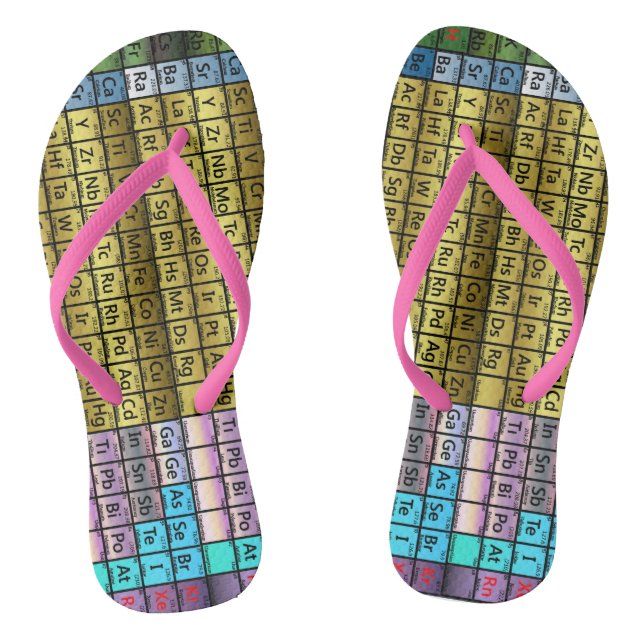 Periodic Table Flip Flops (Footbed)