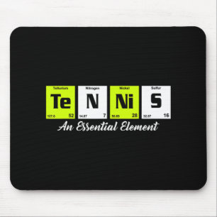 Periodic table Fun Tennis Player gift for men wome Mouse Mat