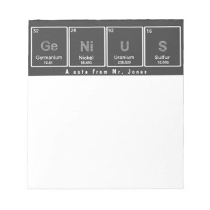 Periodic table GeNiUS notepad