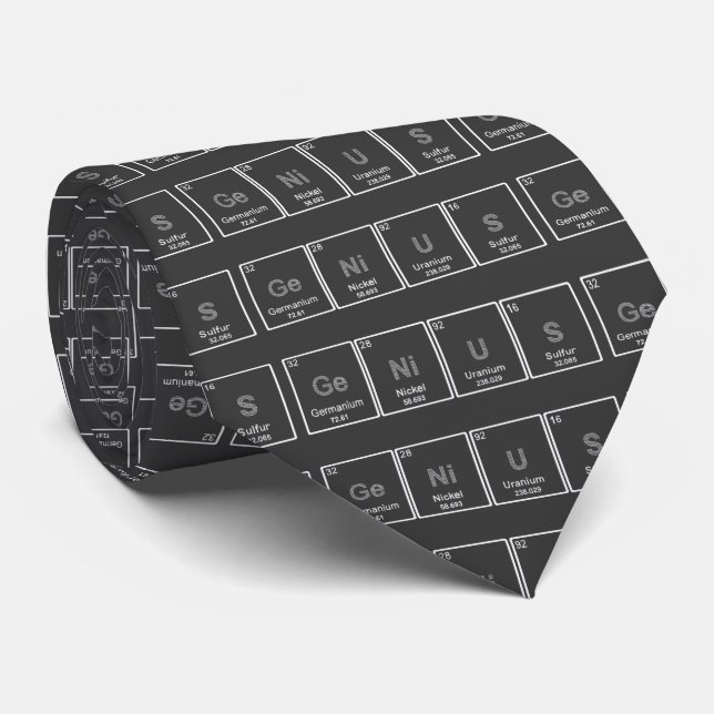 Periodic Table GeNiUS tie (Rolled)