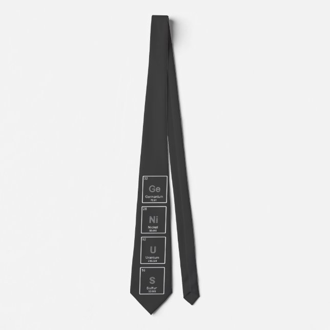 Periodic Table GeNiUS tie (Front)