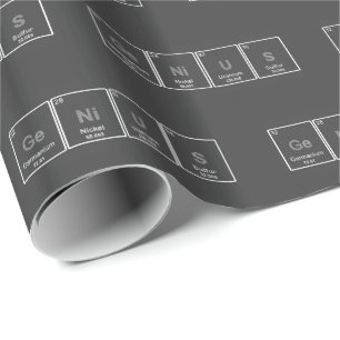 Periodic Table GeNiUS wrapping paper