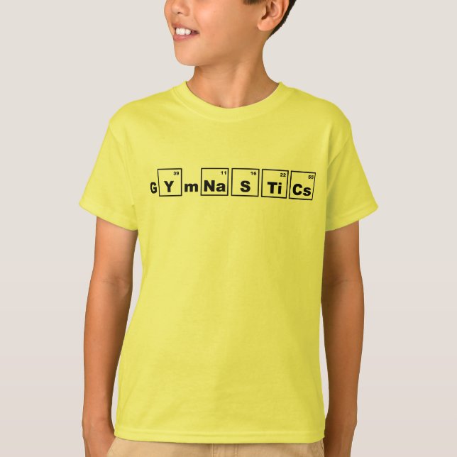 Periodic Table Gymnastics T-Shirt (Front)