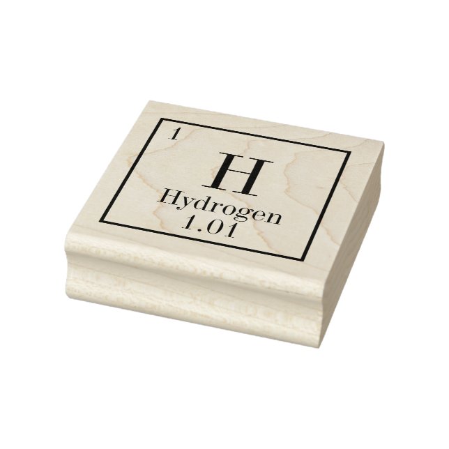 Periodic Table Hydrogen Element Rubber Stamp (Stamp)