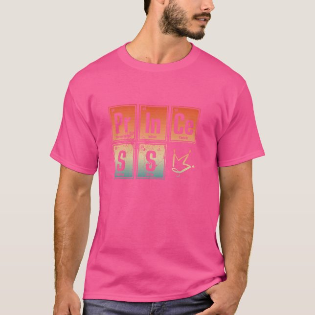Periodic Table Inspired Fun Elements Read Princess T-Shirt (Front)