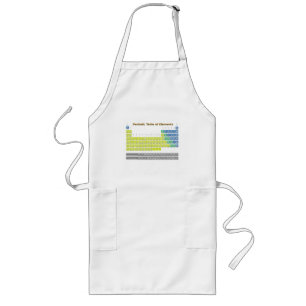Periodic Table Long Apron