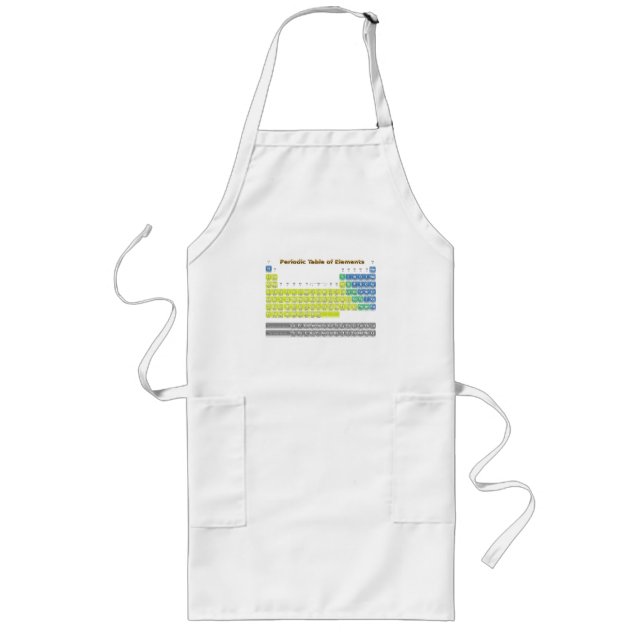 Periodic Table Long Apron (Front)