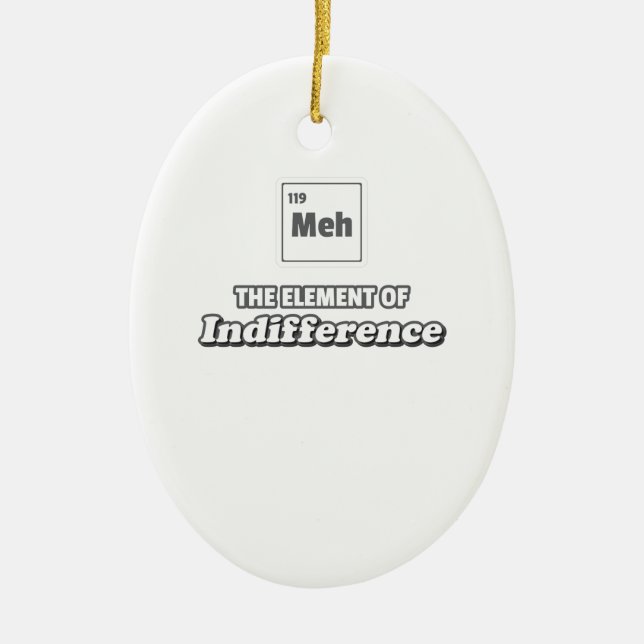 Periodic Table Mm Element of Cookie Ceramic Tree Decoration (Front)