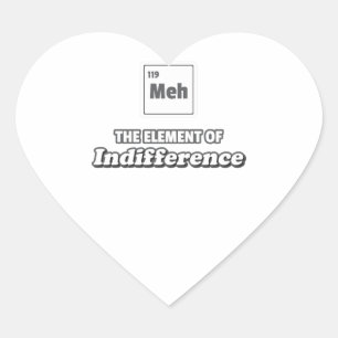Periodic Table Mm Element of Cookie Heart Sticker