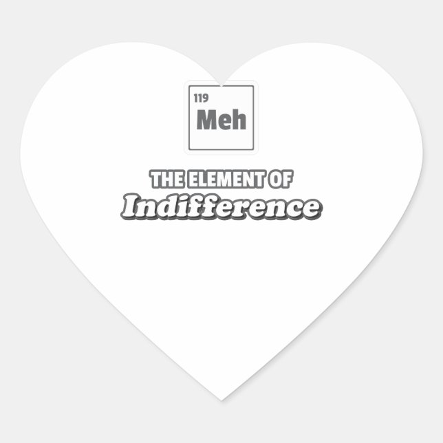 Periodic Table Mm Element of Cookie Heart Sticker (Front)