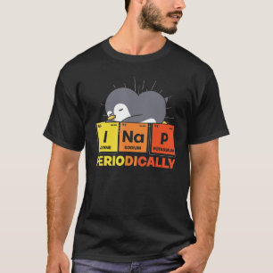 Periodic Table Nap Cute Antarctic Animal Sleeping T-Shirt