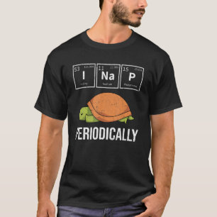 Periodic Table Napping Cute Animal Sleeping Turtle T-Shirt