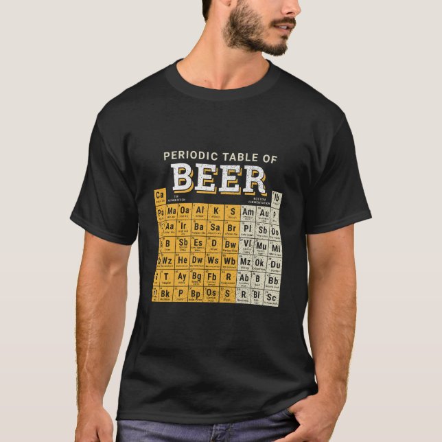 Periodic Table Of Beer Sketch T-Shirt (Front)