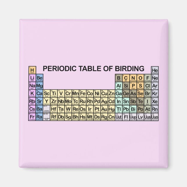 Periodic Table of Birding Magnet (Front)