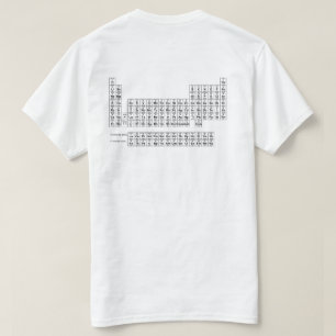 Periodic Table of Elements Back T-Shirt