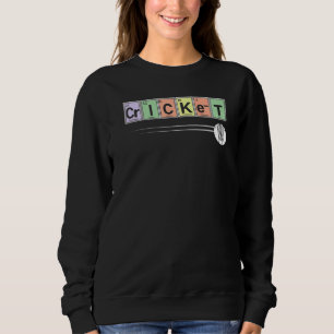 Periodic Table Of Elements Cricket Player Sport C Sweatshirt