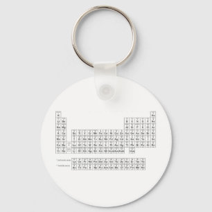 periodic table of elements key ring