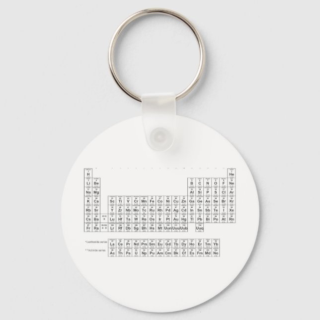 periodic table of elements key ring (Front)