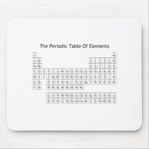 Periodic Table Of Elements Mouse Mat