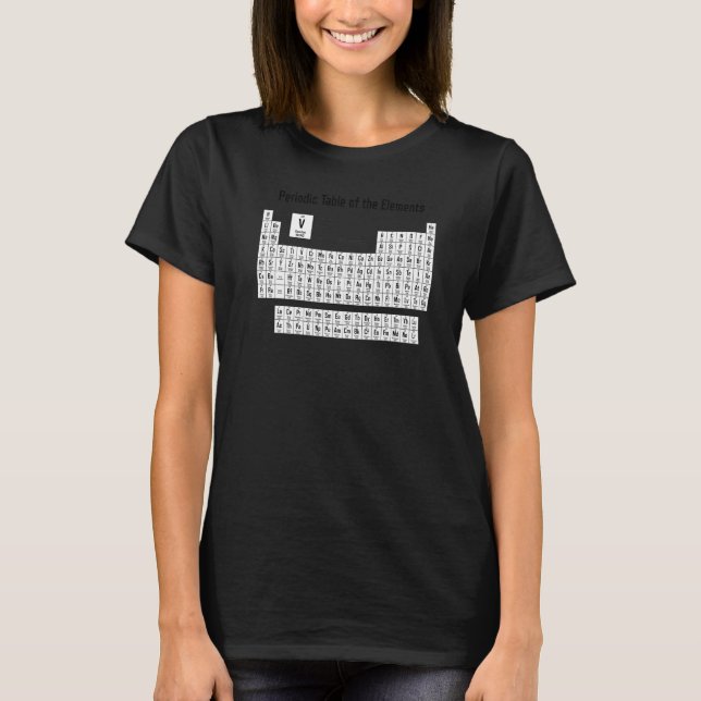Periodic Table Of Elements Periodic Table Chart T-Shirt (Front)