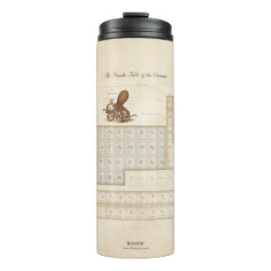 Periodic Table of Elements Steampunk Neo-Victorian Thermal Tumbler