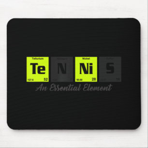 Periodic table of elements Tennis Player gift for Mouse Mat