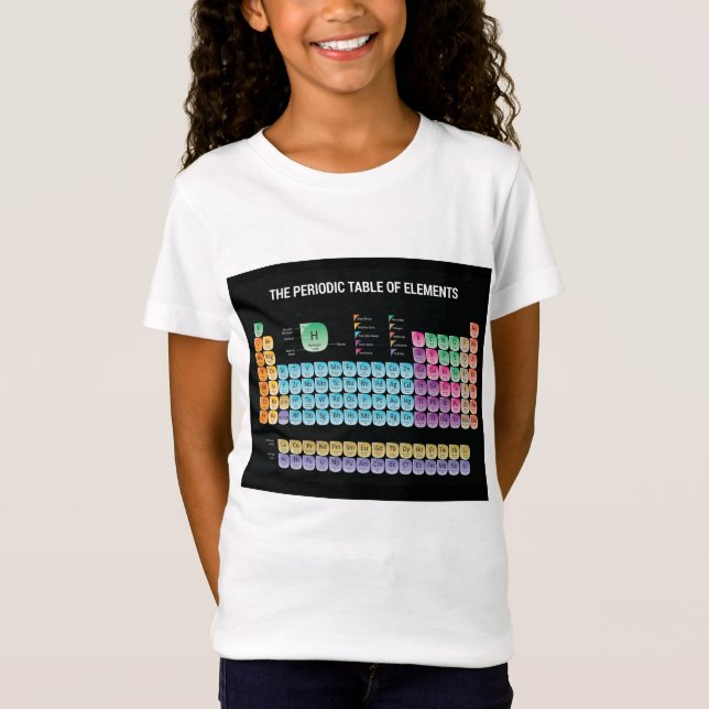 Periodic table of elements throw pillow T-Shirt (Front)